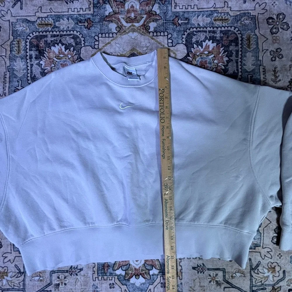 Nike Sportswear Phoenix Fleece Oversized Cropped Crewneck Sweatshirt Medium Gym